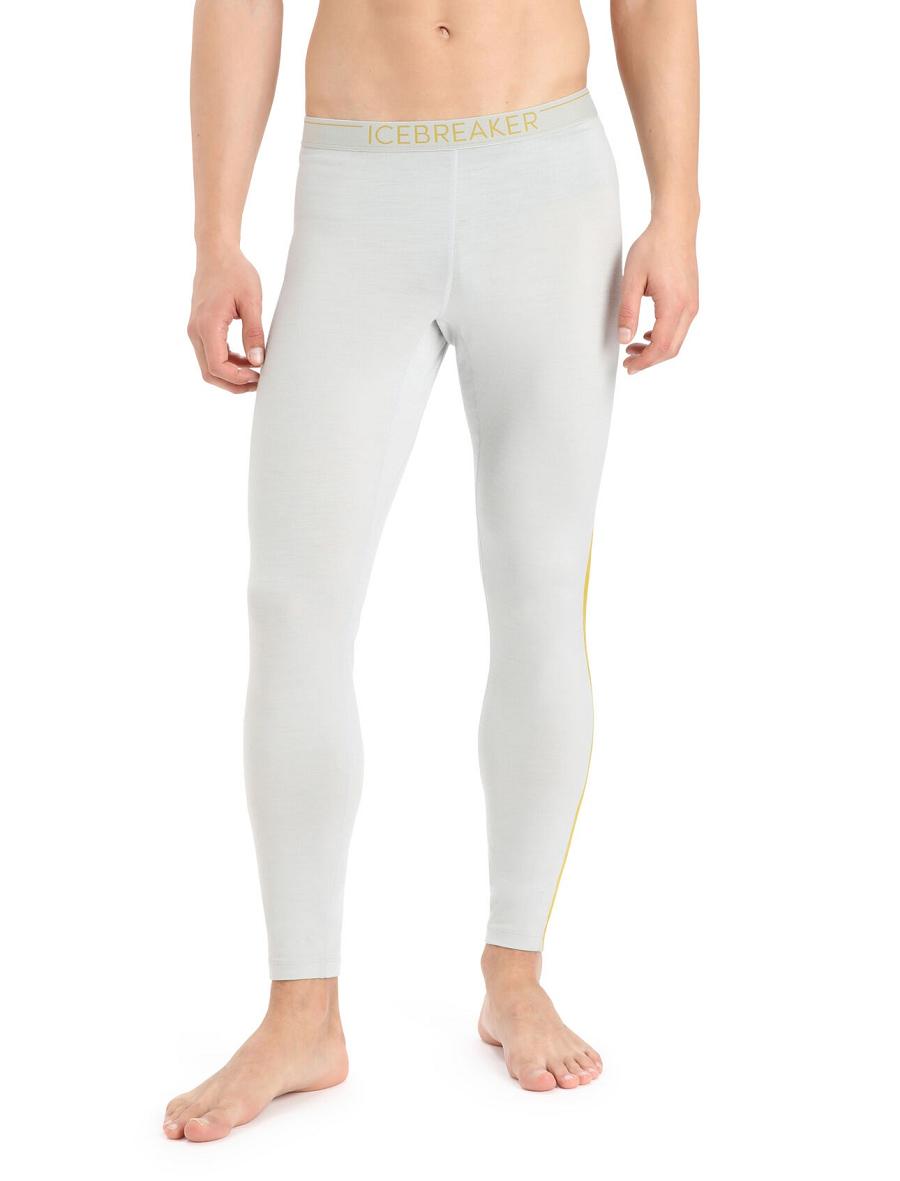 Ether / Silent Gold Icebreaker Merino 200 Sonebula Thermal Men\'s Leggings | AU 1127UZGT